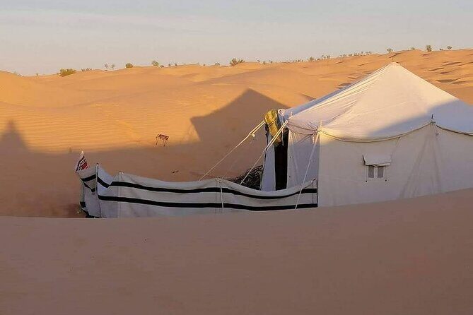 2 days tour to Douz & Ksar Ghilan oasis. and an overnight in the sahara under bedouin tent .. Dinner in the camp, Private Jeep - with english speaking guide. - Overnight in a Bedouin Tent: What Comfort Actually Looks Like