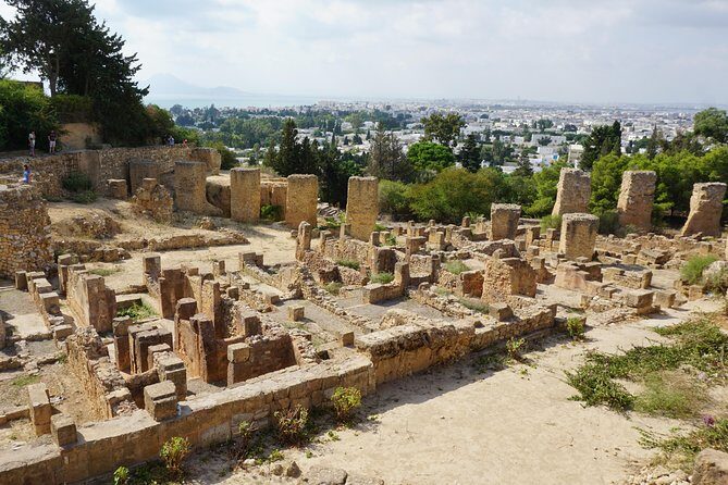 Guided Bike Tour of Carthage Archeological Site in Tunisia - Stop 3: Baths of Antoninus, Roman Scale Facing the Sea