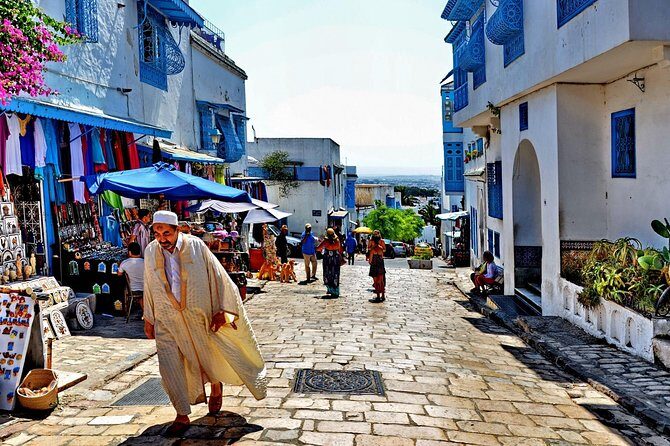 Picturesque Village Of Sidi Bou Said + Tunis Old Medina - Sidi Bou Said: blue doors, white walls, and photo-worthy streets