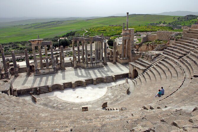 Private Excursion to Testour, Dougga and Bulla Regia from Tunis. - Testour’s Andalusian Mosque and the Minaret Clock Detail