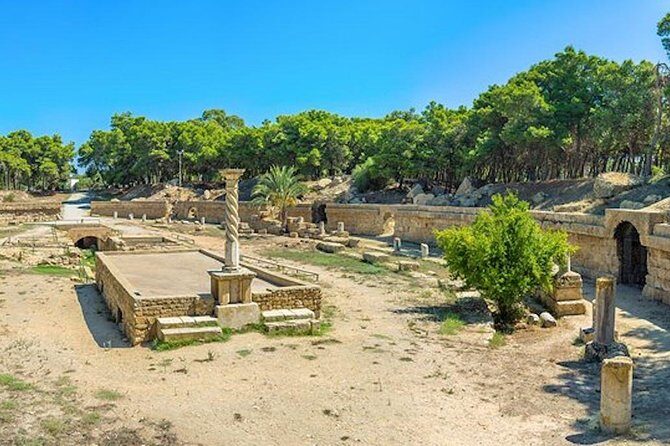 Tunis: Carthage, Bardo Museum, Sidi Bou Said & Medina Group Tour - Baths of Antoninus and the aqueduct: the Roman tech you can still see