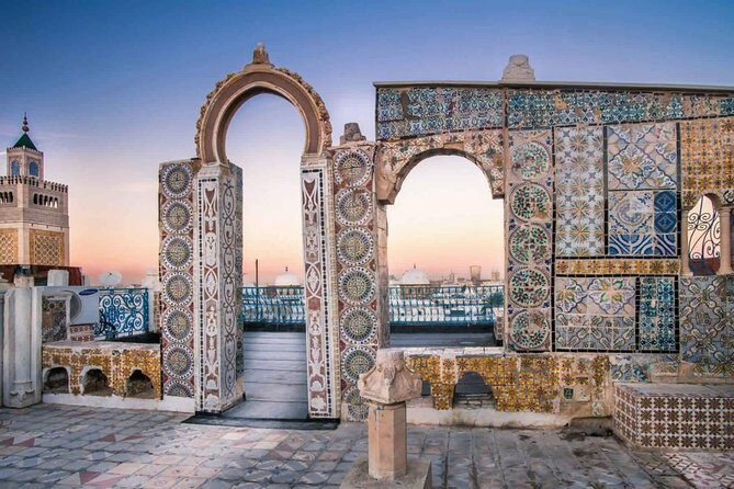 Tunis, Sidi Bousaid and Carthage day trip from Hammamet - Sidi Bou Said: the blue-and-white cliff town with flowers and artist echoes