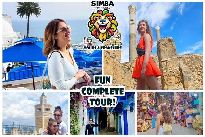 VIP Tour: Tunis Medina/Bardo, Sidi Bou Said, Carthage |PICKUP ALL - Sidi Bou Said: blue-and-white streets with time for real photos